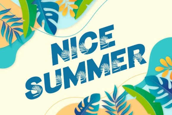 A Playful Display Font Like Nice Summer Brings a Brand to Life