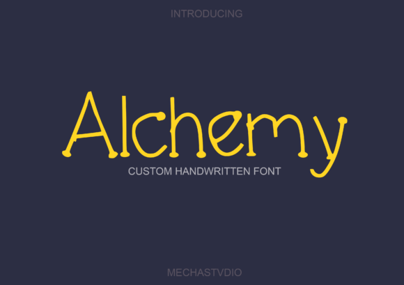 Alchemy: A Clean, Unique Display Font for Modern Branding