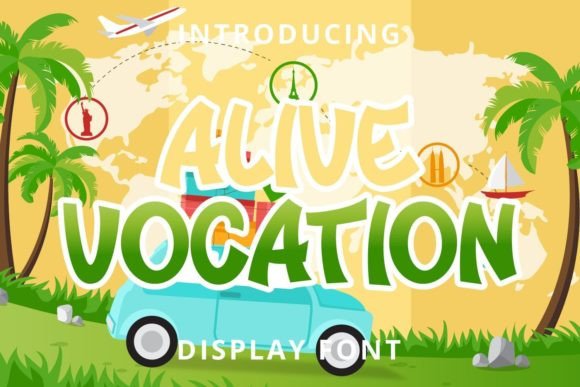 Alive Vocation: A Fun Display Font for Memorable Brands