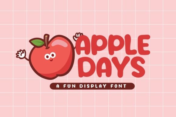 Apple Days: A Playful Display Font for Campaign Creators