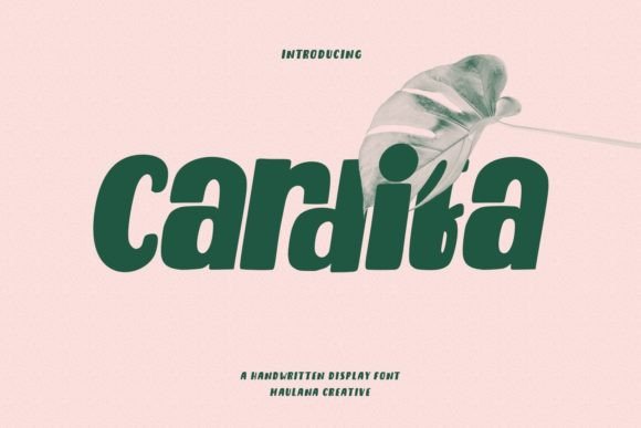 Cardifa: A Bold Display Font That Makes Handmade Products Shine
