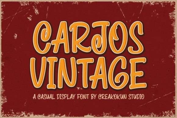 Carjos Vintage: A Display Typeface That Feels Like Nostalgia