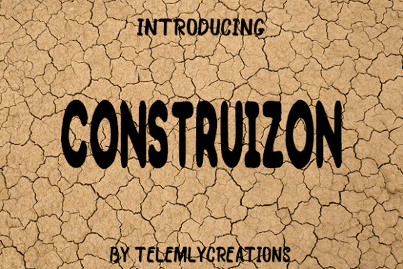 Construizon: A Cute Display Font That Sells Your Craft