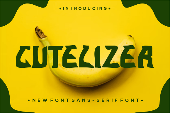 Cutelizer: A Whimsical Display Font for Playful Branding