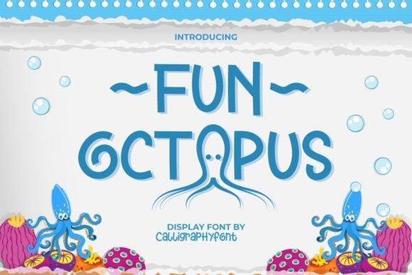 Fun Octopus: A Playful Display Font for Editorial Design