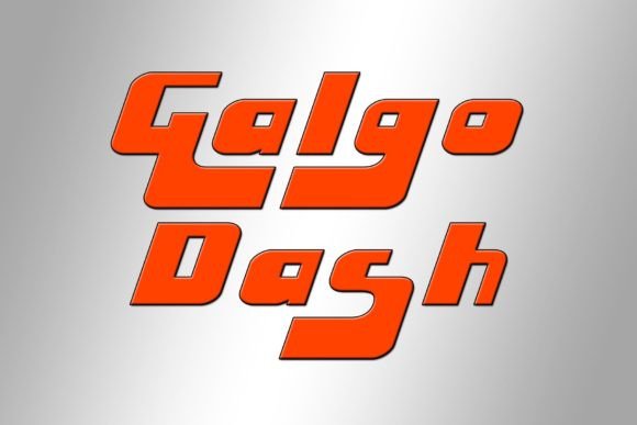 Galgo Dash: A Bold & Joyful Display Font for Brands