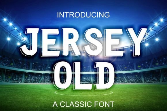 Jersey Old: A Display Font That Gives Small Brands a Sharp Edge