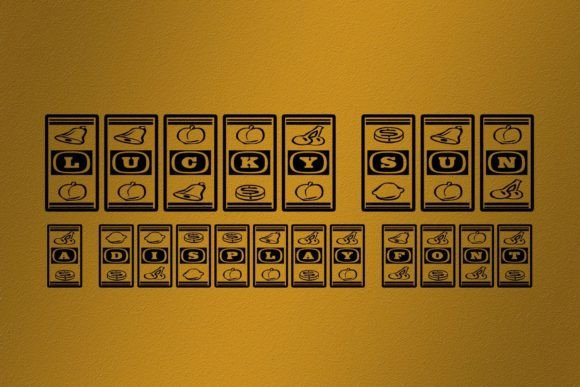 Lucky Sun: A Quirky Display Font for Digital Designers