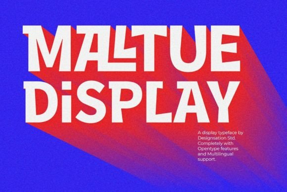 Maltue: A Modern Display Font for Handmade Creations