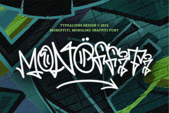 Monoffiti: A Modern Graffiti Display Font for Editorial Design