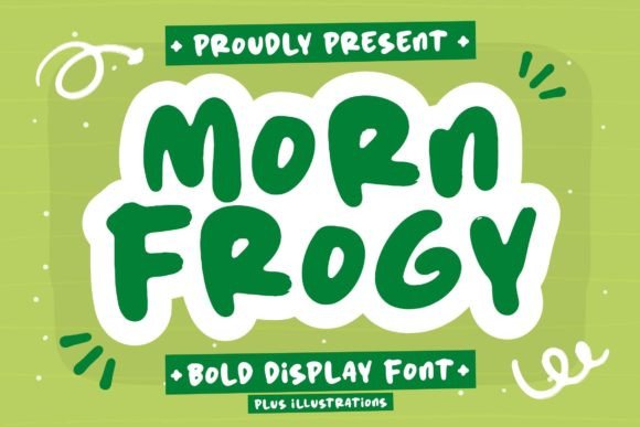 Morn Frogy: A Bold Display Font for Editorial Design