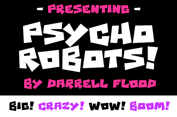 Psycho Robots Font: A Playful Typeface for Brand Building