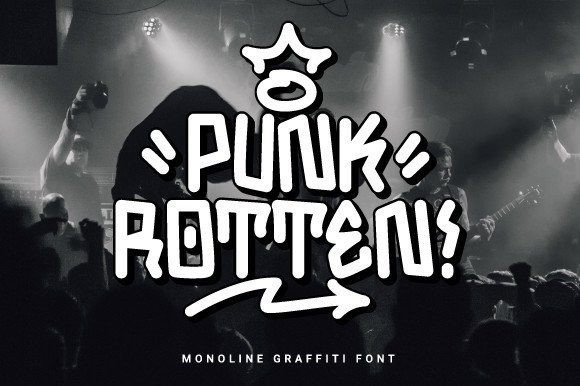 Punk Rotten: The Modern Urban Display Font for Makers