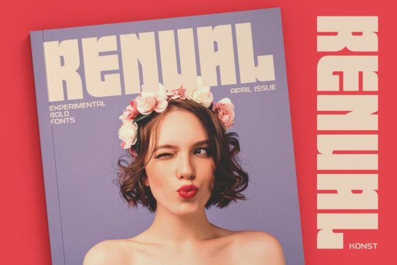 Renual Font: Bold & Loud Display Typeface for Branding