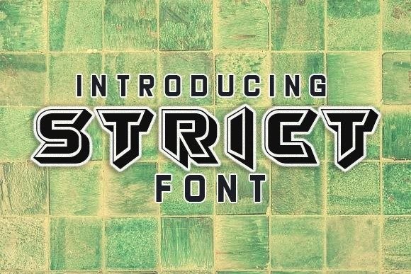 Strict Typeface: A Crisp Techno Font for Editorial Features