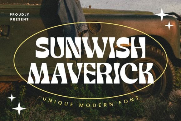 Sunwish Maverick: The Psychedelic Font for Editorial Design