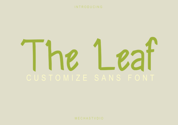 The Leaf Font: A Playful Display Typeface for Web Design