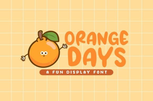 The Orange Days Typeface in a Real Campaign Sprint