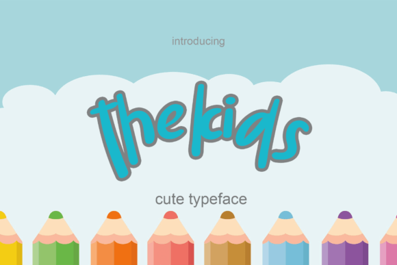 Thekids: A Playful Display Font for Editorial Brilliance