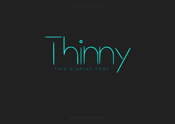 Thinny Font: A Minimalist Display Typeface for Campaign Design