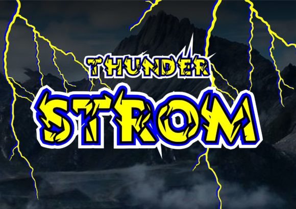 Thunder Strom: The Bold Display Font Every Crafter Needs