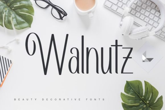 Walnutz: A Display Font That Tells a Story on Every Label