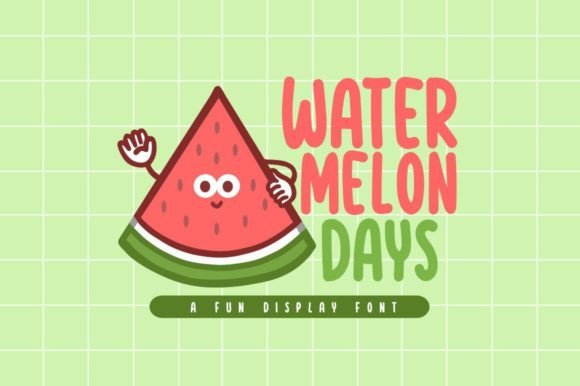 Watermelon Days Font: A Playful Typeface for Crafters
